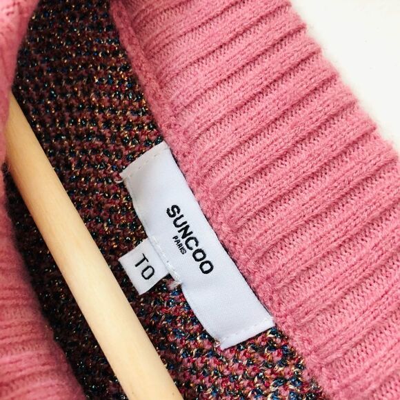Suncoo Pandor Sweater Pull Pandor-Pink and Gold Parisian sweater - Picture 14 of 16